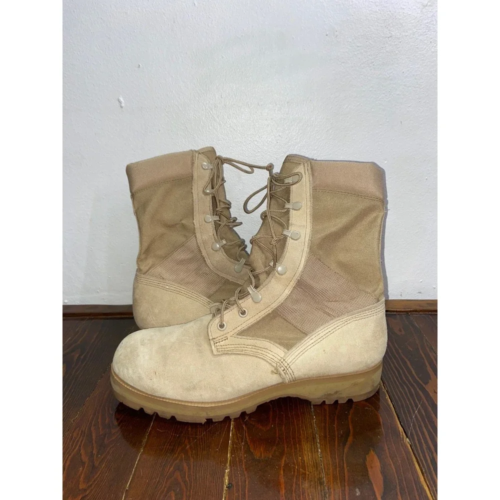 USGI Rocky 789 Desert Tan Suede Military Combat Tactical Boots Vibram Sierra 10N